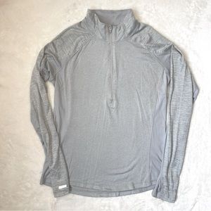 Danskin 1/2 Zip Pullover 1/4 Workout Long sleeve Top Fitted Athletic Shirt